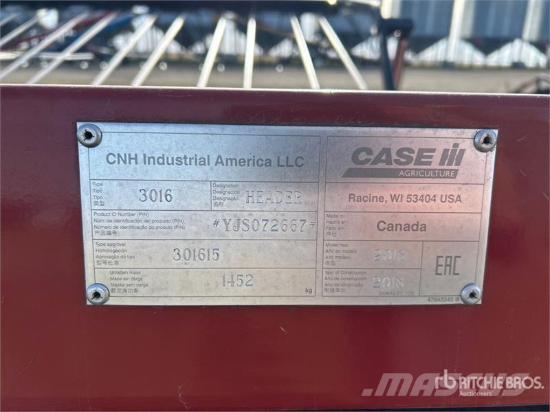 Case IH 3016 Series II 15 ft Combine Pickup Header Glave hederi za kombajne