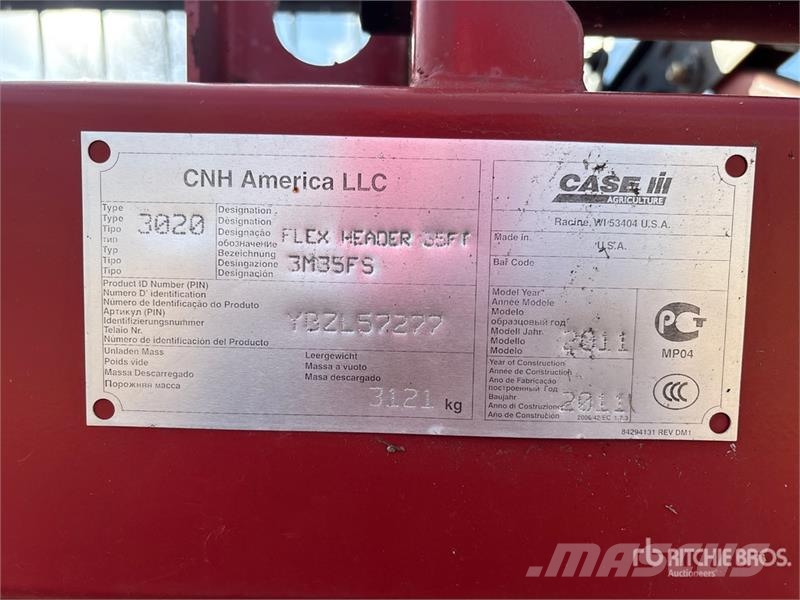 Case IH 3020 35 ft Flex Combine Header Glave hederi za kombajne