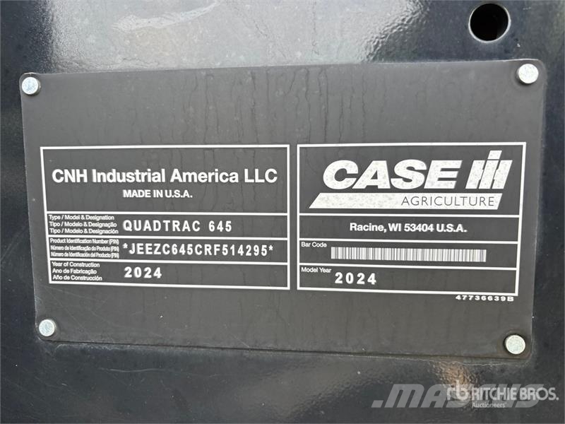 Case IH 645 Quadtrac Track Tractor Traktory