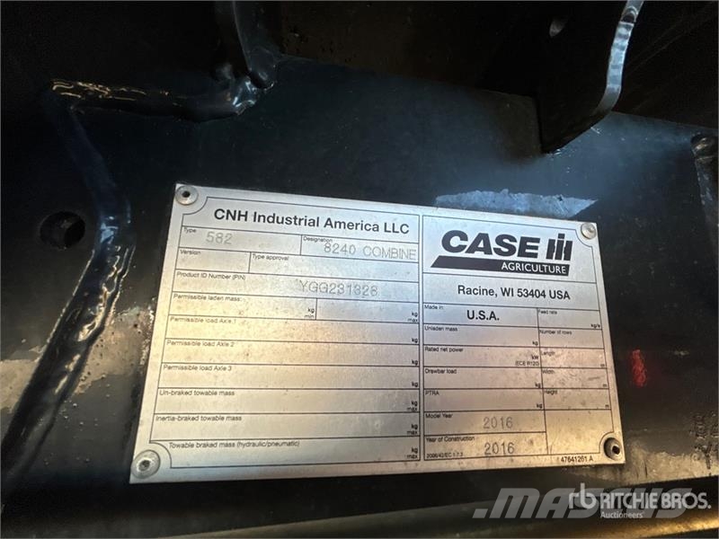 Case IH 8240 コンバイン