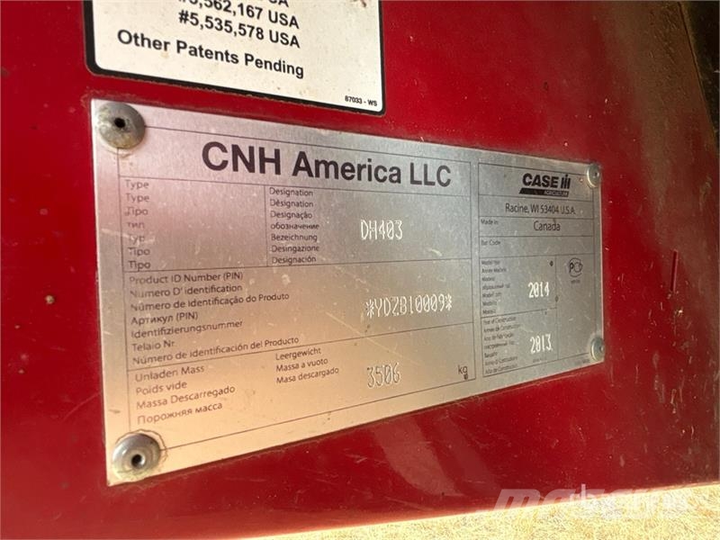 Case IH DH403 40 ft Windrower Header محشات