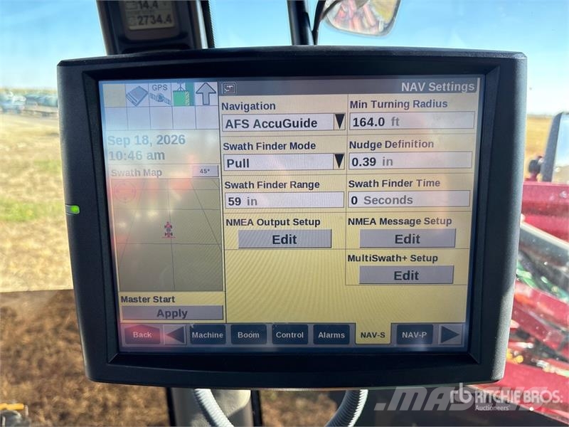 Case IH Patriot 4440 120 ft 4x4 High Clearance Self-Propel Pašgājēji smidzinātāji