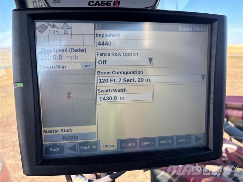 Case IH Patriot 4440 120 ft 4x4 High Clearance Self-Propel Self-propelled sprayers