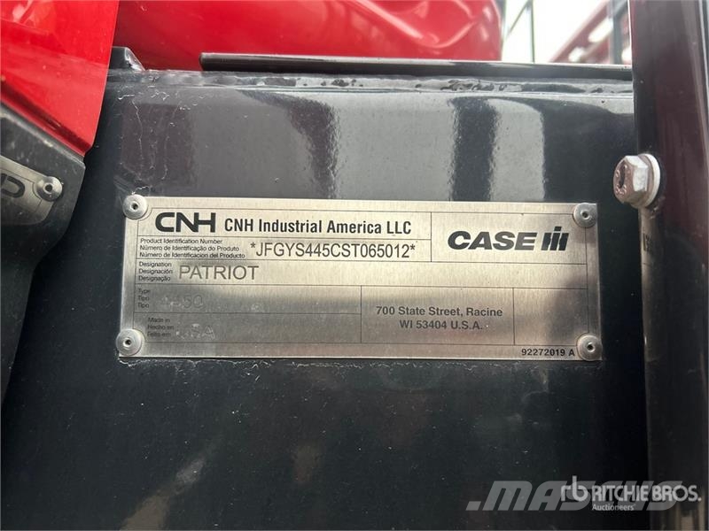 Case IH Patroit 4450 135 ft 4x4 High Clearance Self-Propel Samohodne prskalice