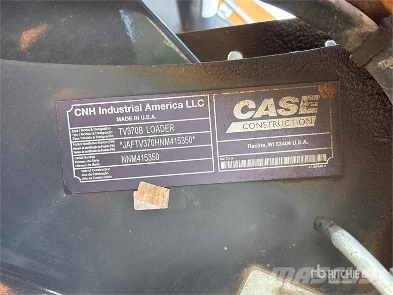 CASE TV370B Two-Speed Compact Track Loader Kompaktlader