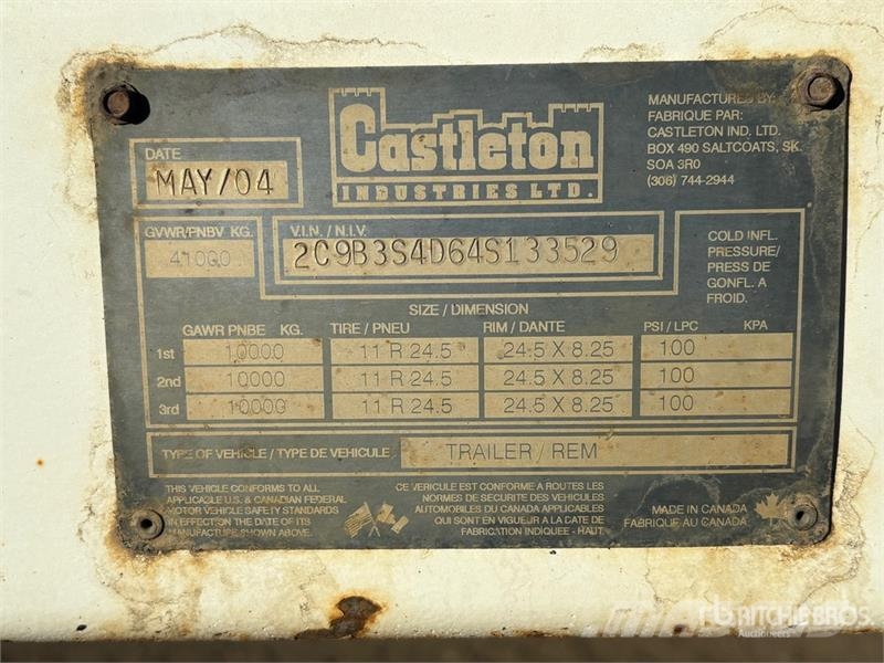 Castleton 37 ft Tri/A Belly Dump Trailer Самоскиди