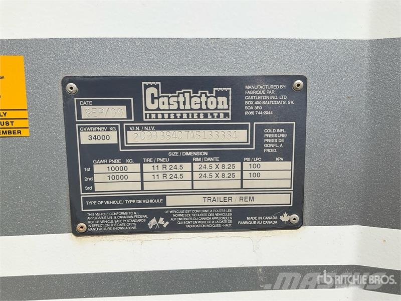 Castleton 40 ft T/A Grain Trailer Carros de trasladar grano