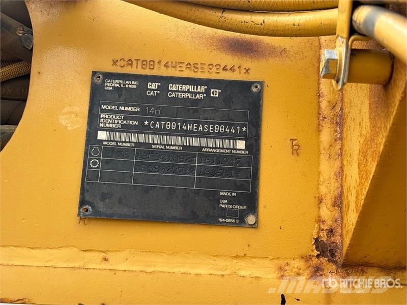 CAT 14H Motor Grader معدات تمهيد الطرق