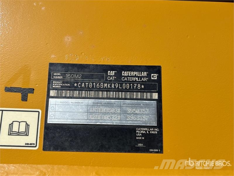 CAT 160M2 VHP Plus Motor Grader Niveleuse