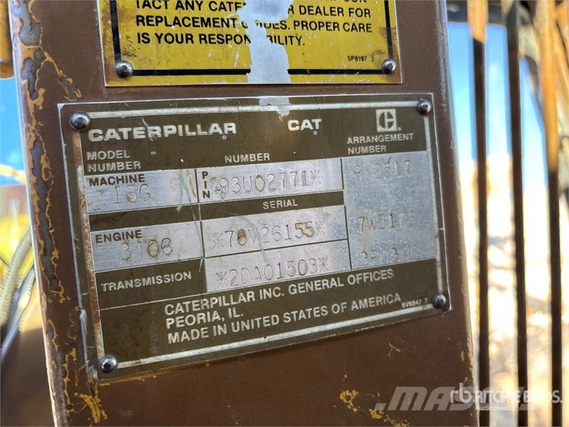 CAT 16G Motor Grader Motoniveladoras