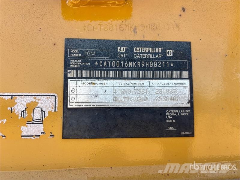 CAT 16M Motor Grader Greiderid