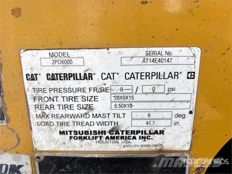 CAT 2PD6000 5500 lb Forklift Kahveltõstukid - muud