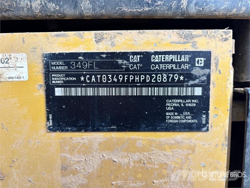 CAT 349FL Tracked Excavator Gravemaskiner på larvebånd