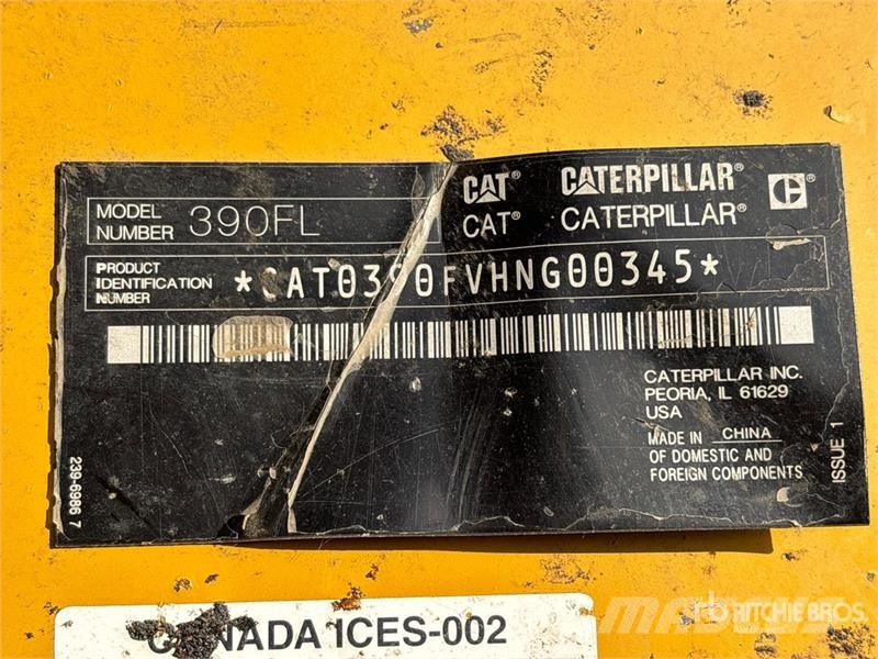 CAT 390FL VG Tracked Excavator Beltegraver