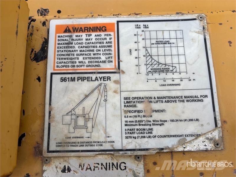 CAT 561M Poseur de canalisation