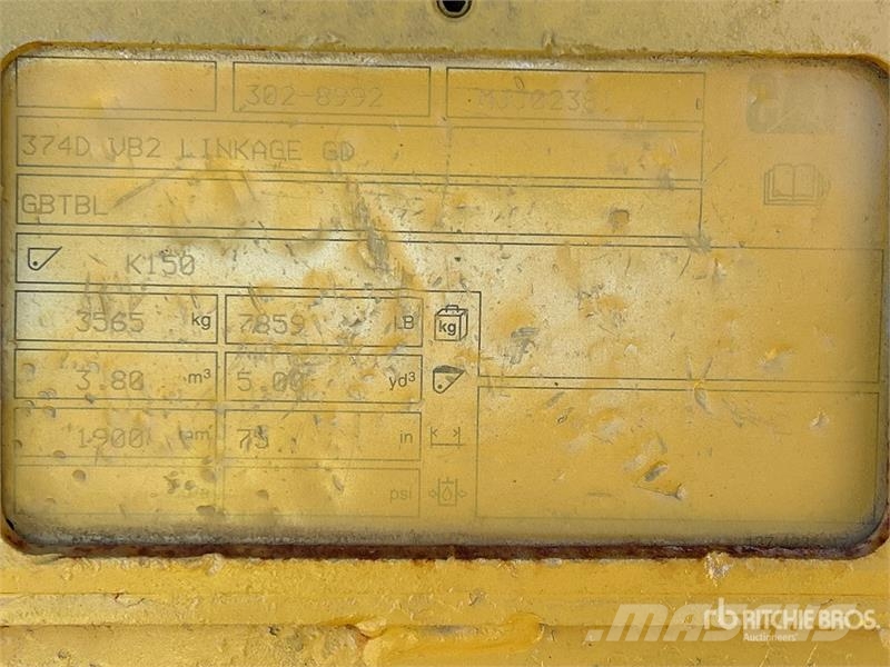 CAT 75 in Digging Excavator Bucket - Fits Cat 374 دلاء