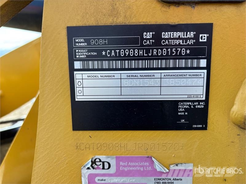 CAT 908H2 Wheel Loader Gumikerekes homlokrakodók