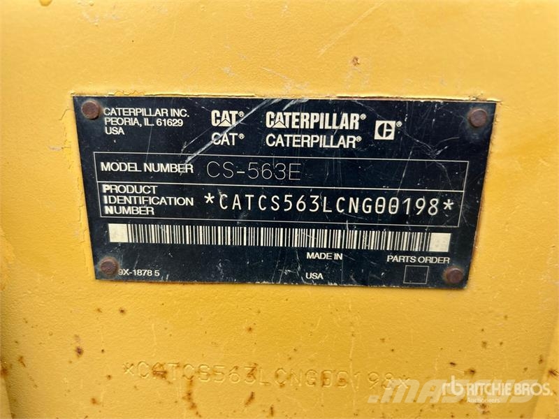 CAT CS563E Vibratory Smooth Drum Compactor 싱글 드럼 롤러