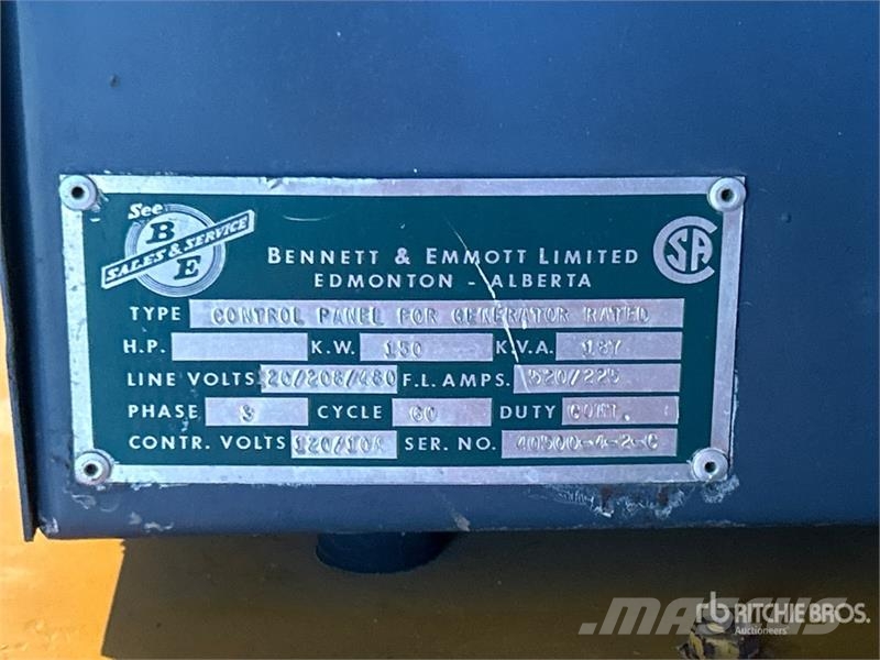 CAT D333 150 kW Skid-Mounted Generator Set Dizelski agregati