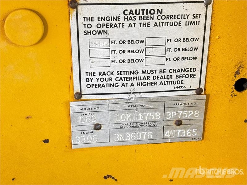 CAT D6C Crawler Dozer Buldozere pe senile