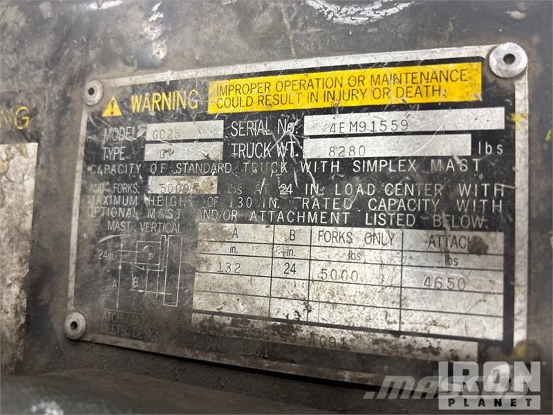 CAT GC25 5000 lb Cushion Tire Forklift Heftrucks overige