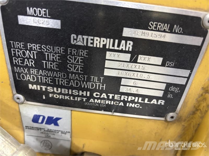 CAT GC25 Forklift Kahveltõstukid - muud