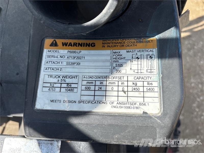 CAT P6000-LP 5400 lb Cushion Tire Forklift شاحنات ذات رافعات شوكية - أخرى