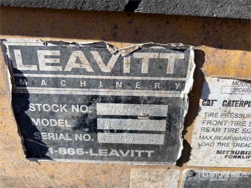 CAT PD6000-D 6000 lb Pneumatic Tire Forklift Kahveltõstukid - muud