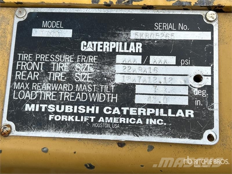 CAT T-70D 5800 lb Cushion Tire Forklift Інше