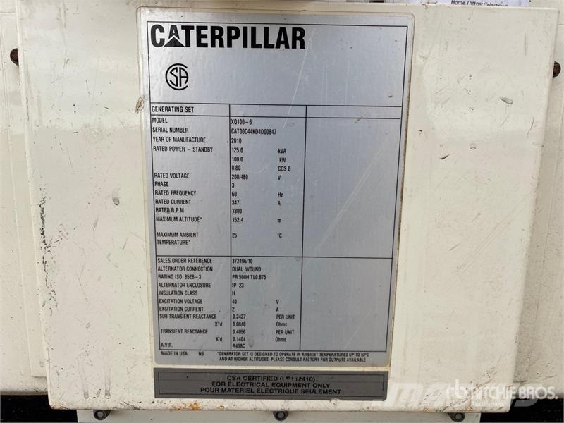 CAT XQ1006 100 kW Mobile Generator Set Naftové generátory