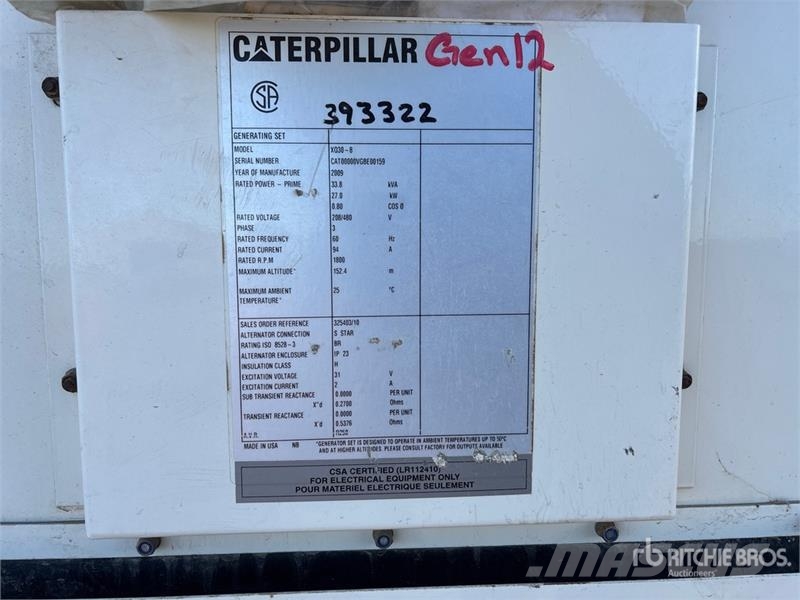 CAT XQ30-8 Diiselgeneraatorid