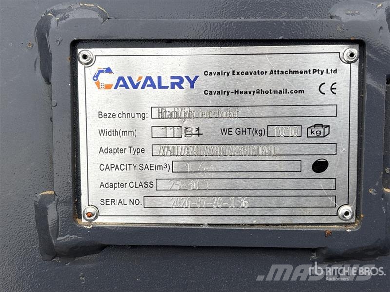  CAVALRY WBZX/JD30-1118 44 in Q/C Digging Excavator Cucharones