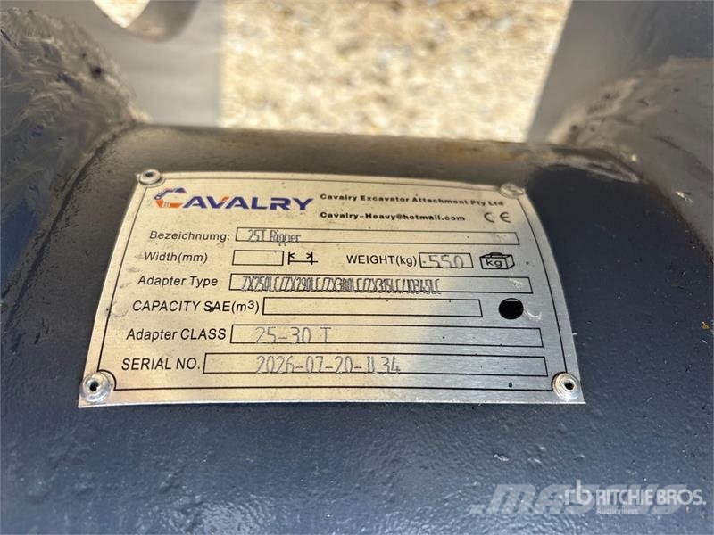  CAVALRY WRZX/JD25-30 Q/C Excavator Ripper - Fits 2 Scarificateur