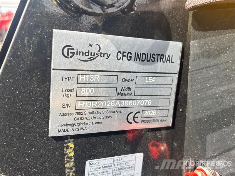 CFG H13R Mini Excavator (Unused) Minigravemaskiner