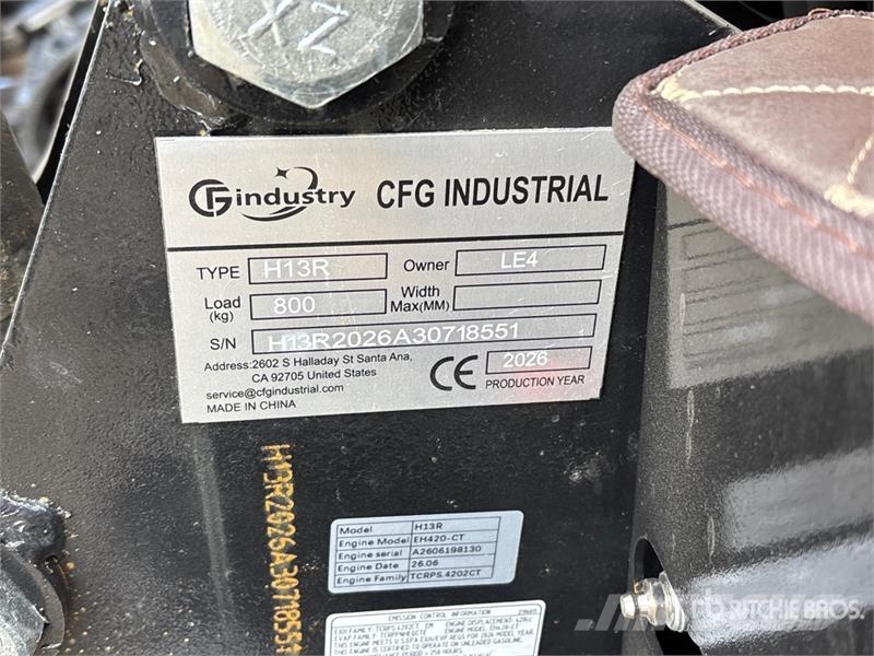 CFG H13R Mini Excavator (Unused) Mini excavators < 7t (Mini diggers)