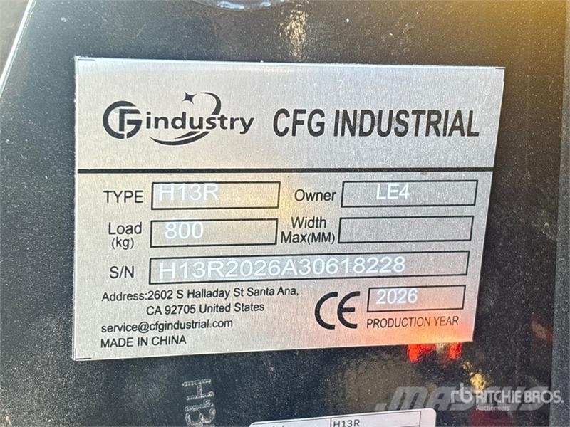 CFG H13R Mini Excavator (Unused) Mini ekskavatoriai < 7 t