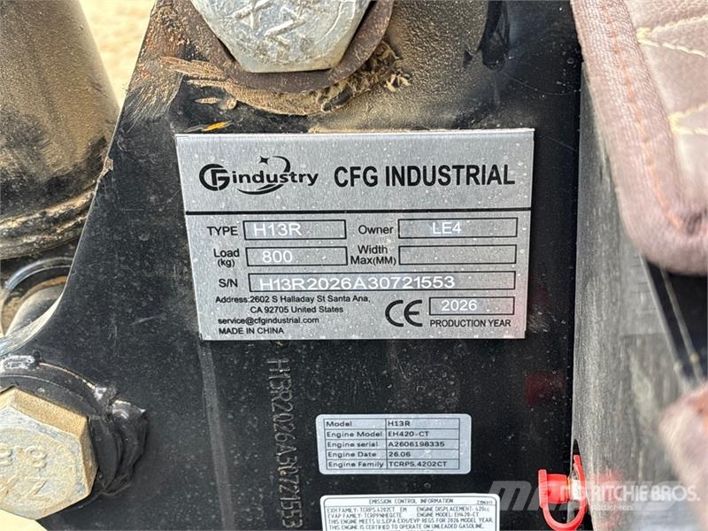 CFG H13R Mini Excavator (Unused) Mini excavators < 7t (Mini diggers)