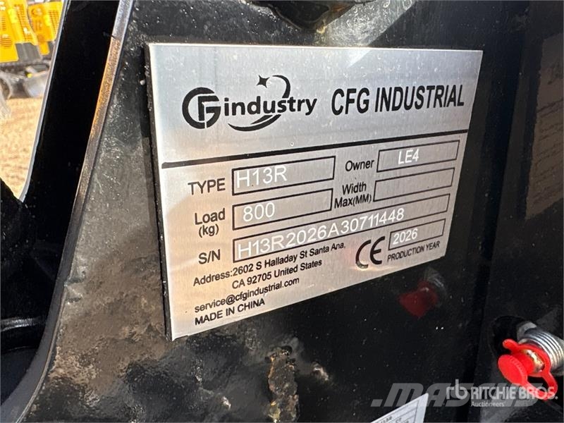 CFG H13R Mini Excavator (Unused) Mini bageri < 7t