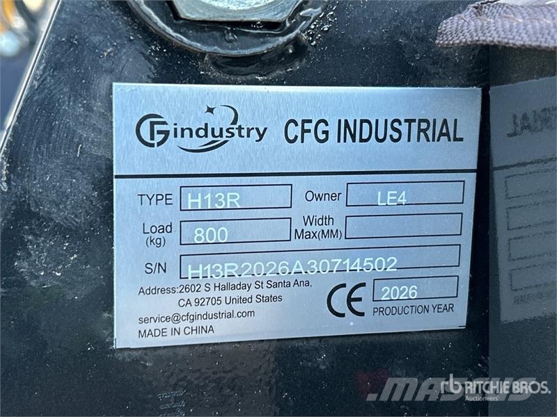 CFG H13R Mini Excavator (Unused) Miniescavadeiras < 7t (Mini escavadeiras)