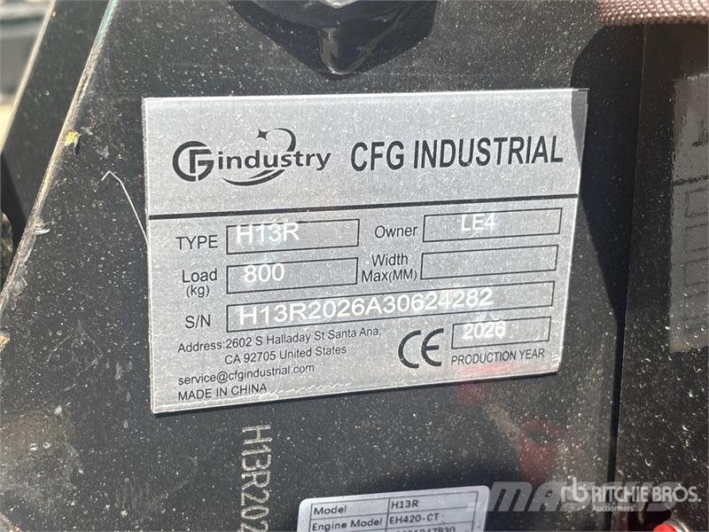 CFG H13R Mini Excavator (Unused) Minigravemaskiner