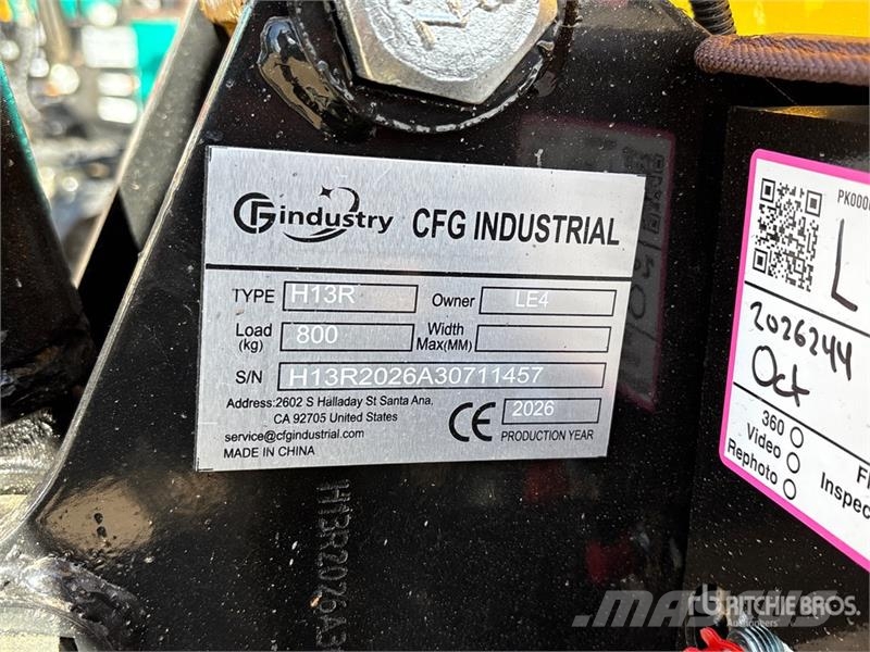 CFG H13R Mini Excavator (Unused) Miniexcavadoras