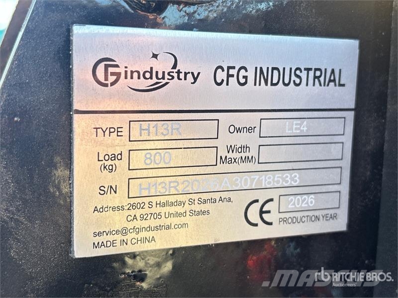 CFG H13R Mini Excavator (Unused) Minigravemaskiner