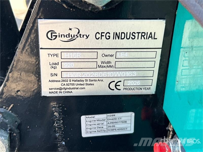 CFG H16R Mini Excavator (Unused) Mini rýpadla < 7t