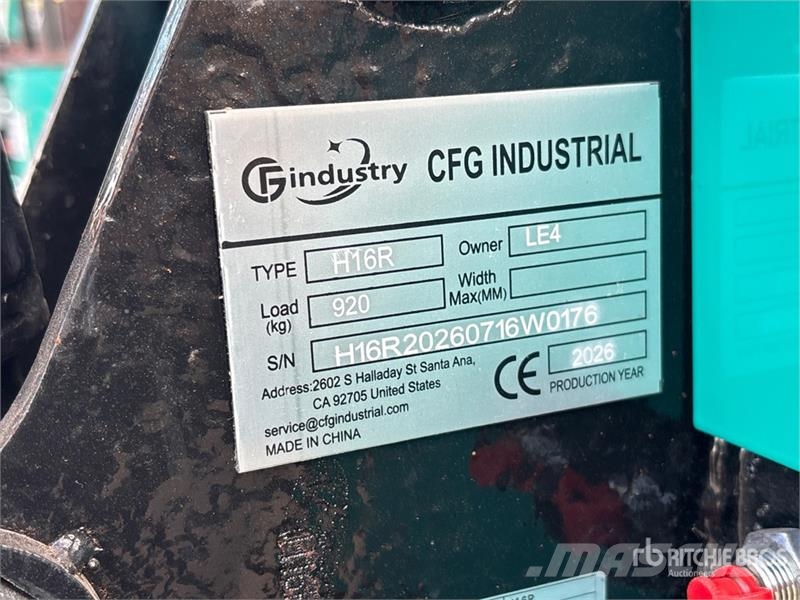 CFG H16R Mini Excavator (Unused) Mini excavadoras < 7t