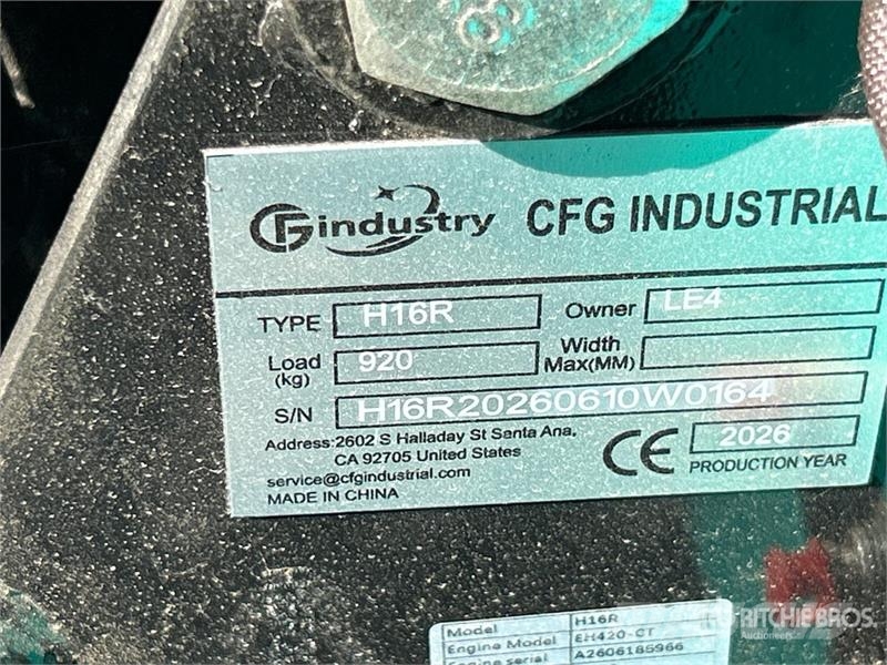 CFG H16R Mini Excavator (Unused) Mini excavadoras < 7t