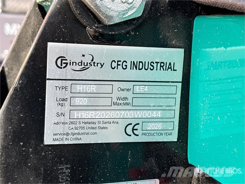 CFG H16R Mini Excavator (Unused) Miniescavatori