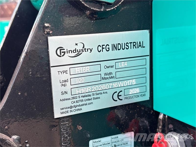 CFG H16R Mini Excavator (Unused) Mini excavadoras < 7t