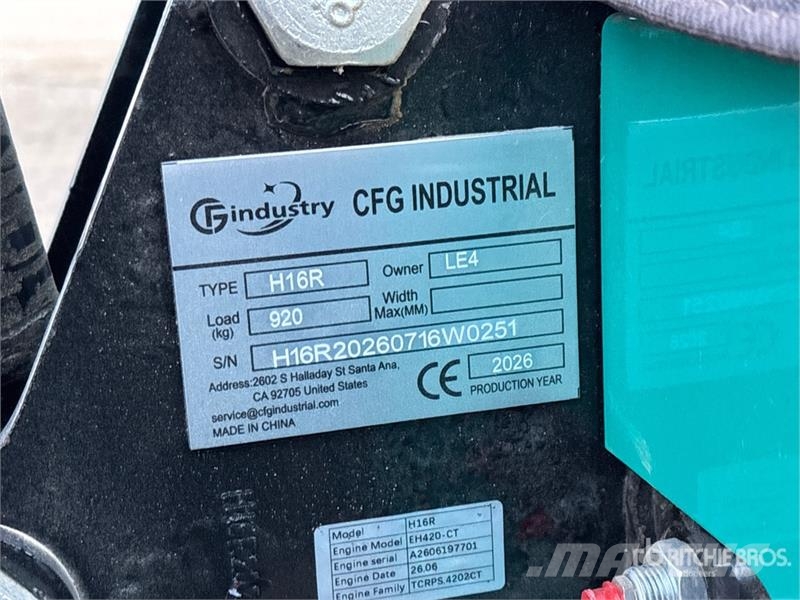 CFG H16R Mini Excavator (Unused) Mini bageri <7t