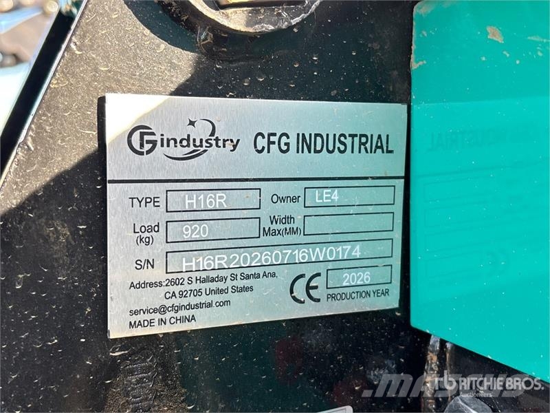 CFG H16R Mini Excavator (Unused) حفارات صغيرة أقل من 7 طن (حفارات صغيرة)