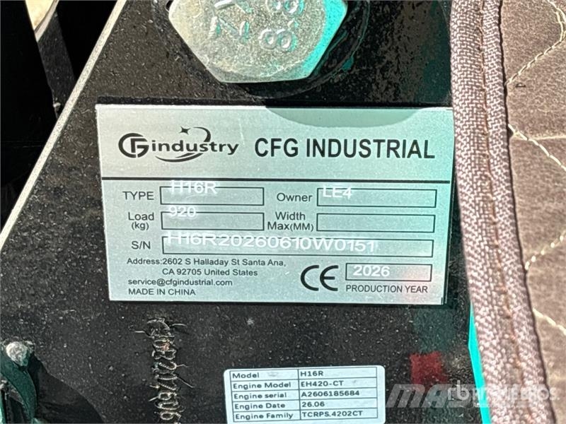 CFG H16R Mini Excavator (Unused) Mini excavadoras < 7t